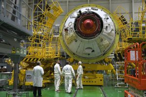 Le module Naouka. Ici l'avant du module.