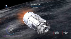 Le module Naouka lors de son lancement.