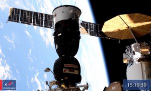 Soyouz MS-18, encore arrimé à l'ISS.