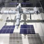 La maquette de la station ROSS dans son état final.