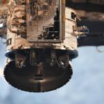 Le dispositif Ekran-M à l'extérieur de l'ISS.