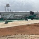 Arrivée au pas de tir 45.