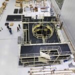 Le stand pour le véhicule de rentrée du PTK.