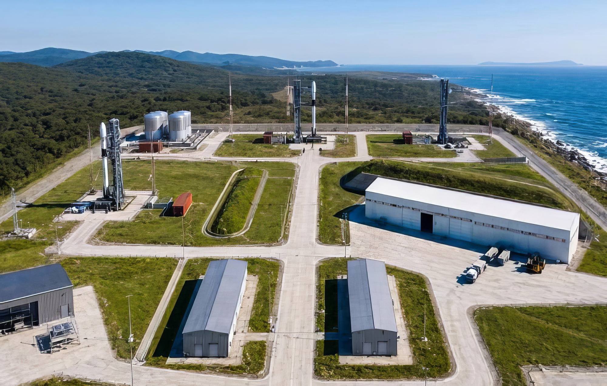 Une image d'artiste d'un éventuel cosmodrome dans la région du Primorié.