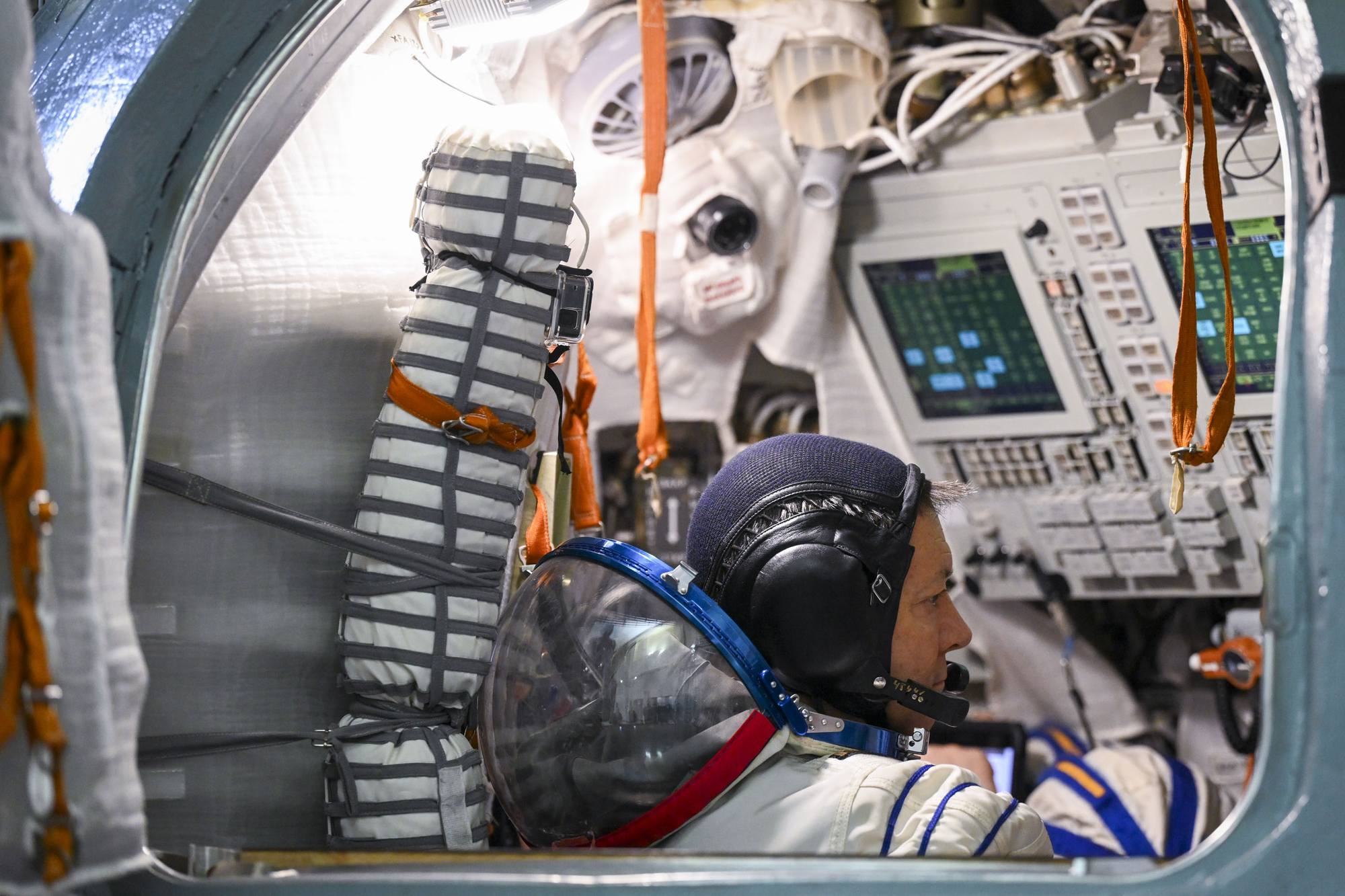 Oleg Kononenko dans le simulateur Soyouz.