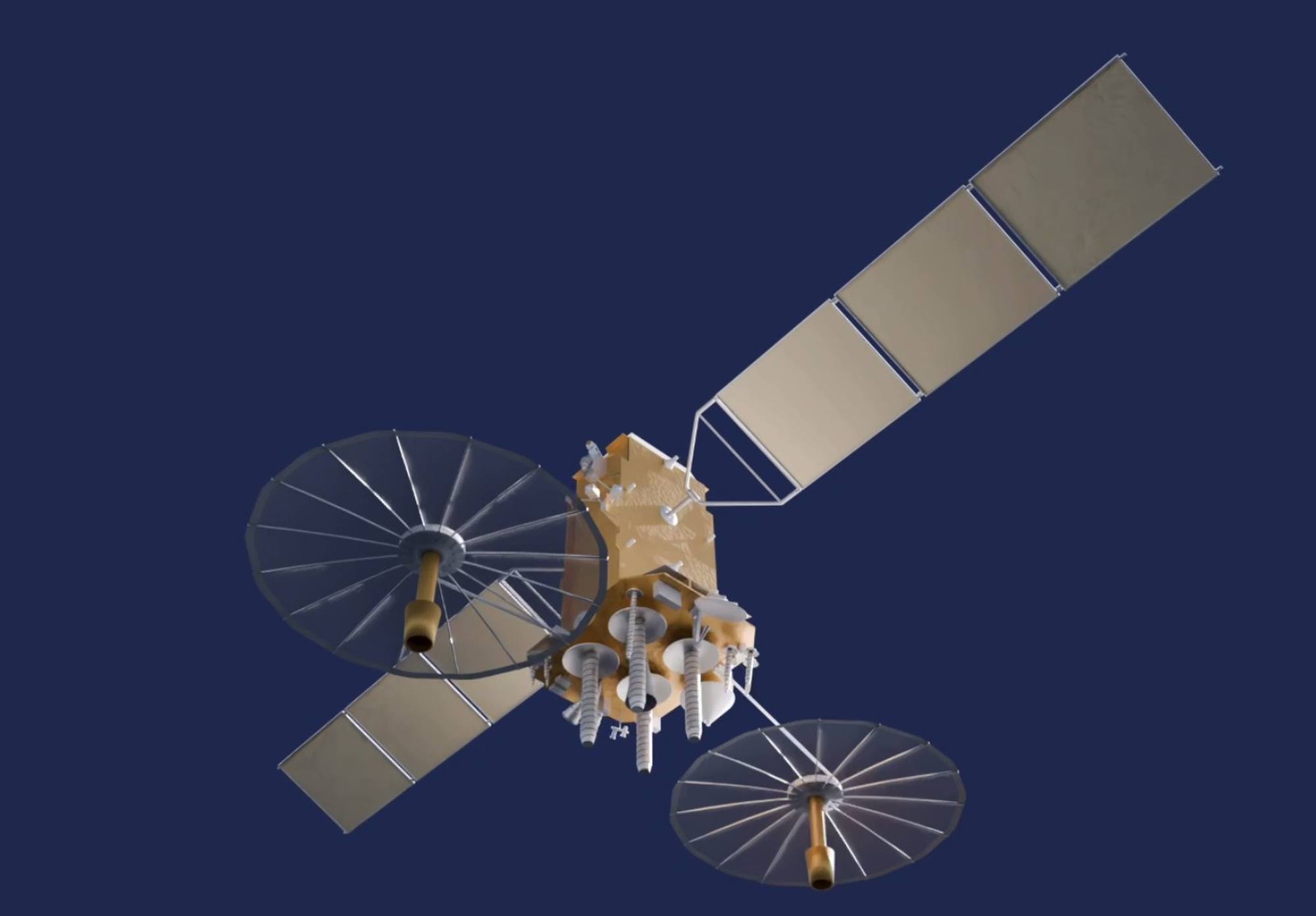Un modèle de satellite Loutch.