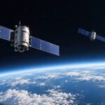Représentation artistique de la constellation à 3 satellites Russo-Biélorusse.