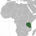 La localisation de la Tanzanie en Afrique.